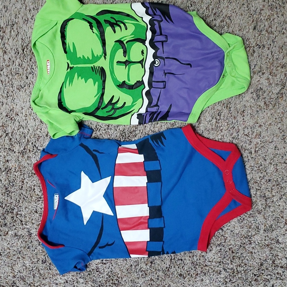 Superheroes bundle, 18mos bodysuits